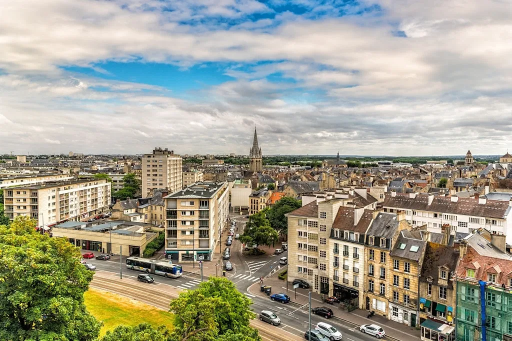 Vue de la ville de Caen